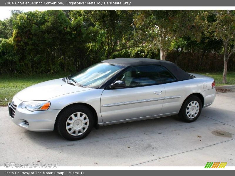 Bright Silver Metallic / Dark Slate Gray 2004 Chrysler Sebring Convertible