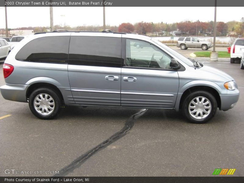 Butane Blue Pearl / Gray 2003 Chrysler Town & Country LXi