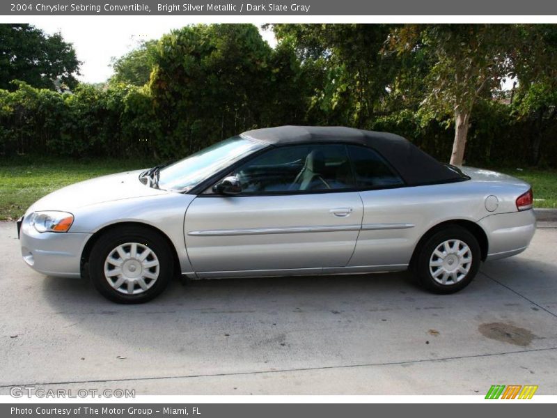 Bright Silver Metallic / Dark Slate Gray 2004 Chrysler Sebring Convertible