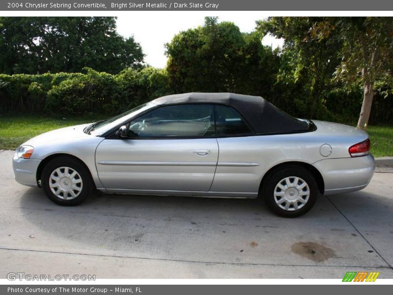 Bright Silver Metallic / Dark Slate Gray 2004 Chrysler Sebring Convertible