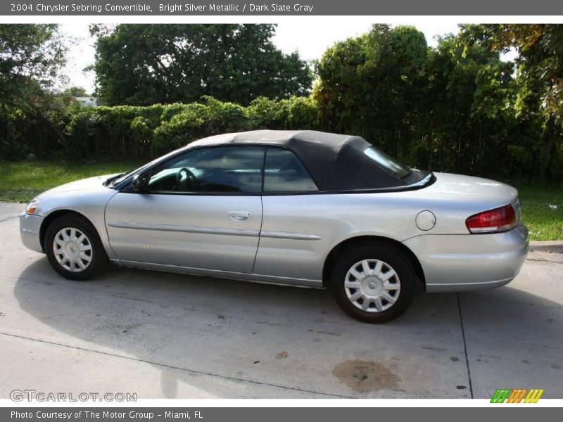 Bright Silver Metallic / Dark Slate Gray 2004 Chrysler Sebring Convertible
