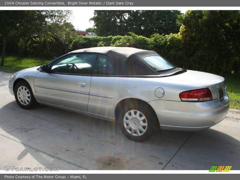 Bright Silver Metallic / Dark Slate Gray 2004 Chrysler Sebring Convertible