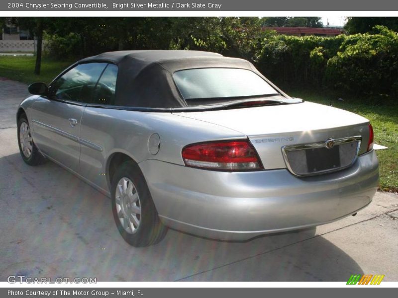 Bright Silver Metallic / Dark Slate Gray 2004 Chrysler Sebring Convertible