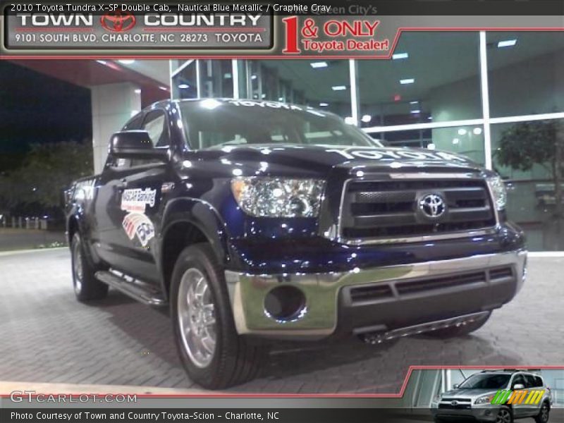 Nautical Blue Metallic / Graphite Gray 2010 Toyota Tundra X-SP Double Cab