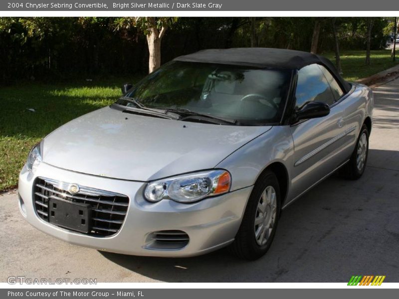 Bright Silver Metallic / Dark Slate Gray 2004 Chrysler Sebring Convertible