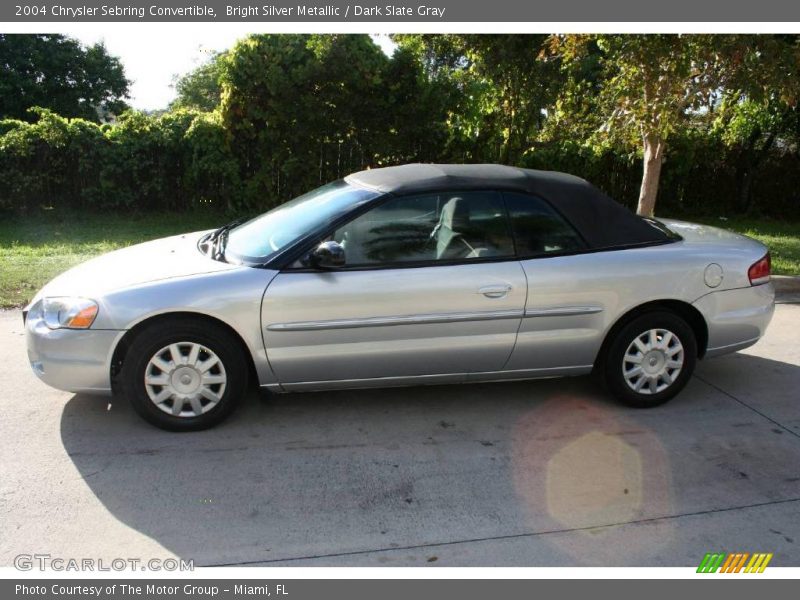 Bright Silver Metallic / Dark Slate Gray 2004 Chrysler Sebring Convertible