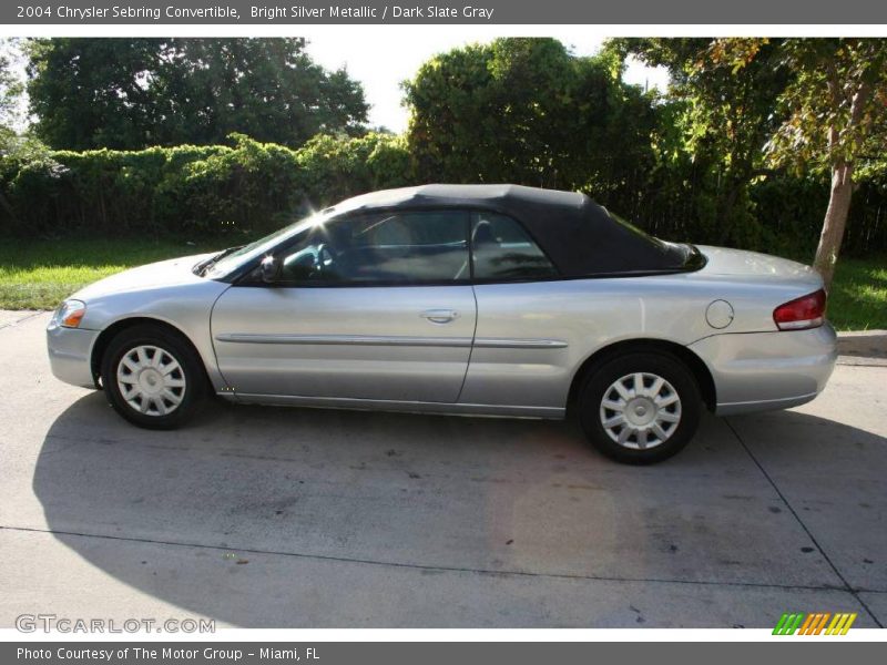 Bright Silver Metallic / Dark Slate Gray 2004 Chrysler Sebring Convertible