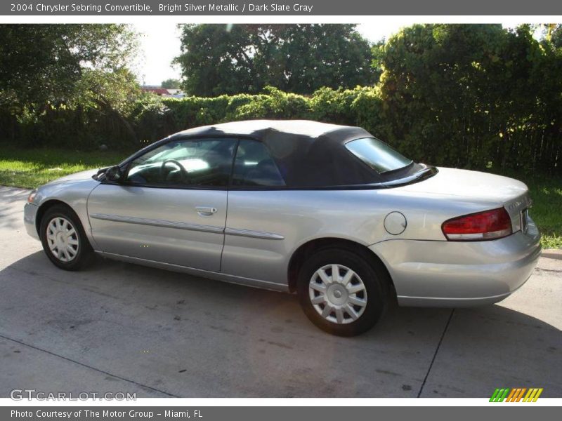 Bright Silver Metallic / Dark Slate Gray 2004 Chrysler Sebring Convertible