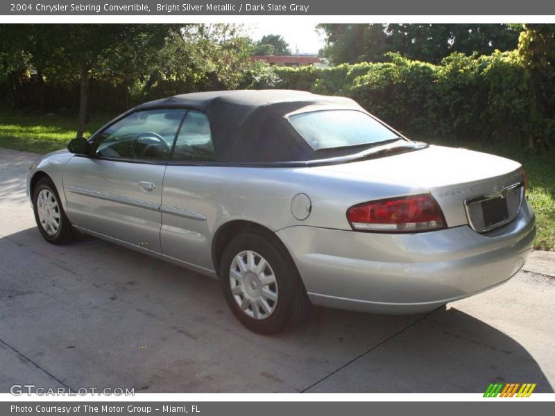 Bright Silver Metallic / Dark Slate Gray 2004 Chrysler Sebring Convertible