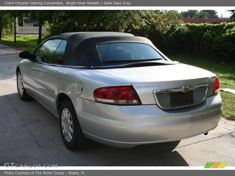 Bright Silver Metallic / Dark Slate Gray 2004 Chrysler Sebring Convertible