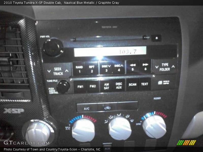 Nautical Blue Metallic / Graphite Gray 2010 Toyota Tundra X-SP Double Cab