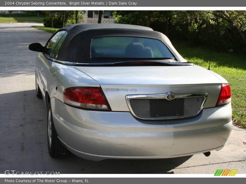 Bright Silver Metallic / Dark Slate Gray 2004 Chrysler Sebring Convertible