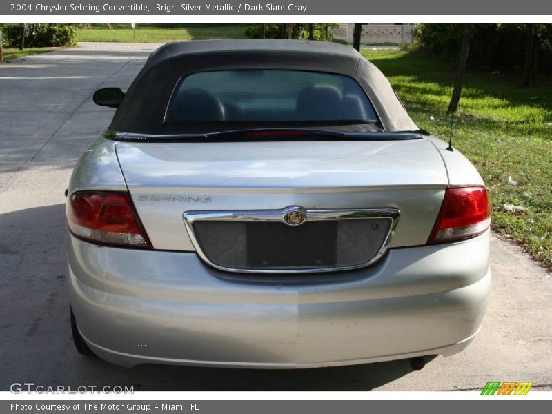 Bright Silver Metallic / Dark Slate Gray 2004 Chrysler Sebring Convertible