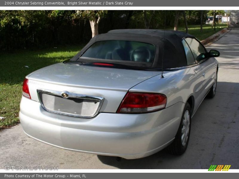 Bright Silver Metallic / Dark Slate Gray 2004 Chrysler Sebring Convertible