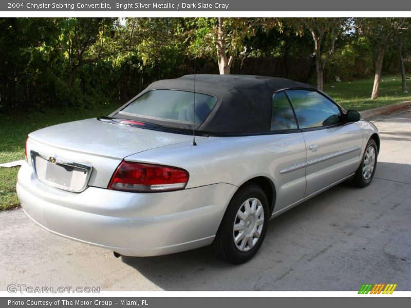 Bright Silver Metallic / Dark Slate Gray 2004 Chrysler Sebring Convertible