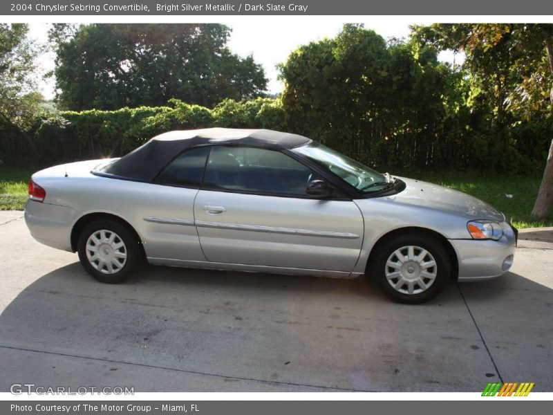 Bright Silver Metallic / Dark Slate Gray 2004 Chrysler Sebring Convertible