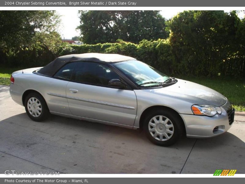 Bright Silver Metallic / Dark Slate Gray 2004 Chrysler Sebring Convertible