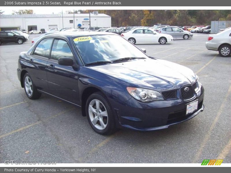 Regal Blue Pearl / Anthracite Black 2006 Subaru Impreza 2.5i Sedan