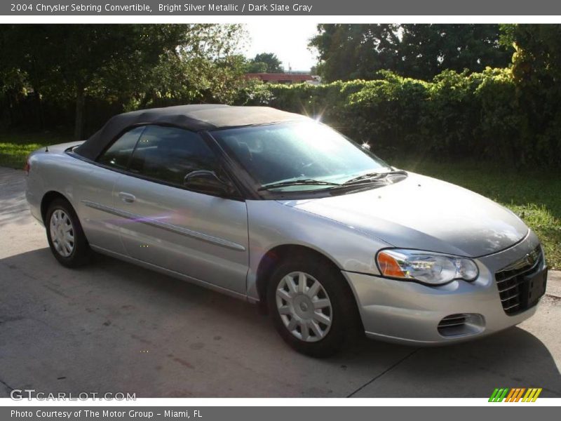 Bright Silver Metallic / Dark Slate Gray 2004 Chrysler Sebring Convertible