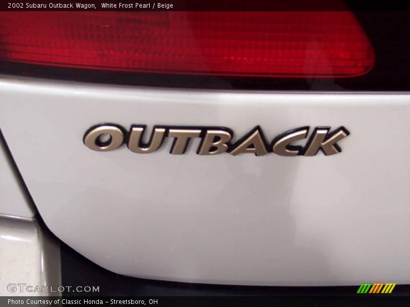 White Frost Pearl / Beige 2002 Subaru Outback Wagon