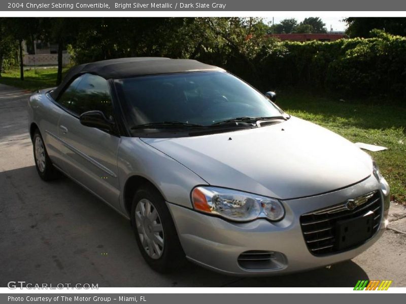 Bright Silver Metallic / Dark Slate Gray 2004 Chrysler Sebring Convertible