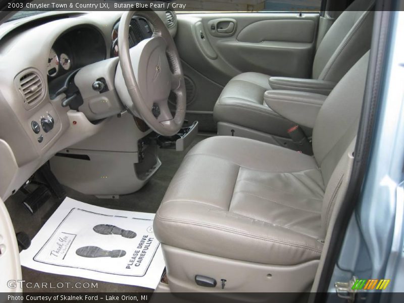 Butane Blue Pearl / Gray 2003 Chrysler Town & Country LXi