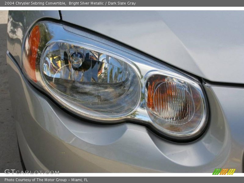 Bright Silver Metallic / Dark Slate Gray 2004 Chrysler Sebring Convertible