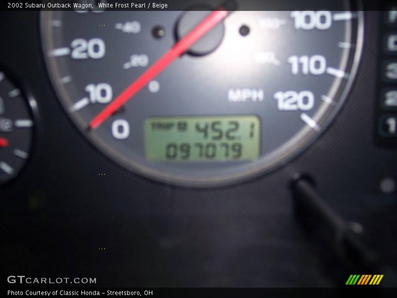 White Frost Pearl / Beige 2002 Subaru Outback Wagon