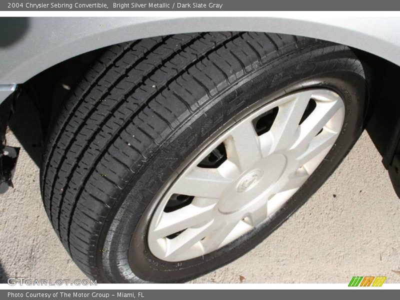 Bright Silver Metallic / Dark Slate Gray 2004 Chrysler Sebring Convertible