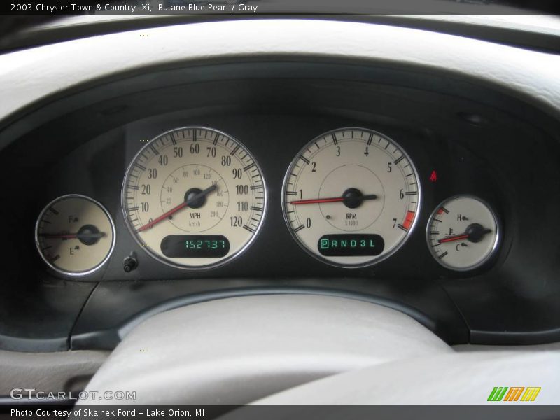Butane Blue Pearl / Gray 2003 Chrysler Town & Country LXi