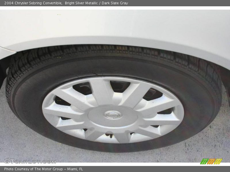 Bright Silver Metallic / Dark Slate Gray 2004 Chrysler Sebring Convertible