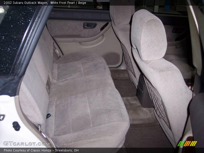 White Frost Pearl / Beige 2002 Subaru Outback Wagon