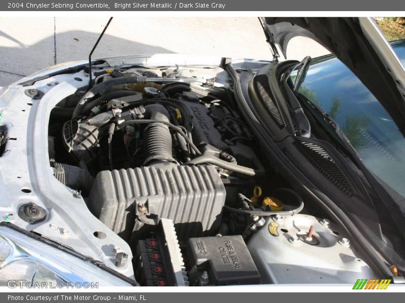 Bright Silver Metallic / Dark Slate Gray 2004 Chrysler Sebring Convertible