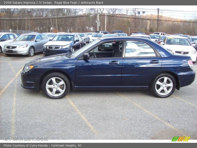 Regal Blue Pearl / Anthracite Black 2006 Subaru Impreza 2.5i Sedan