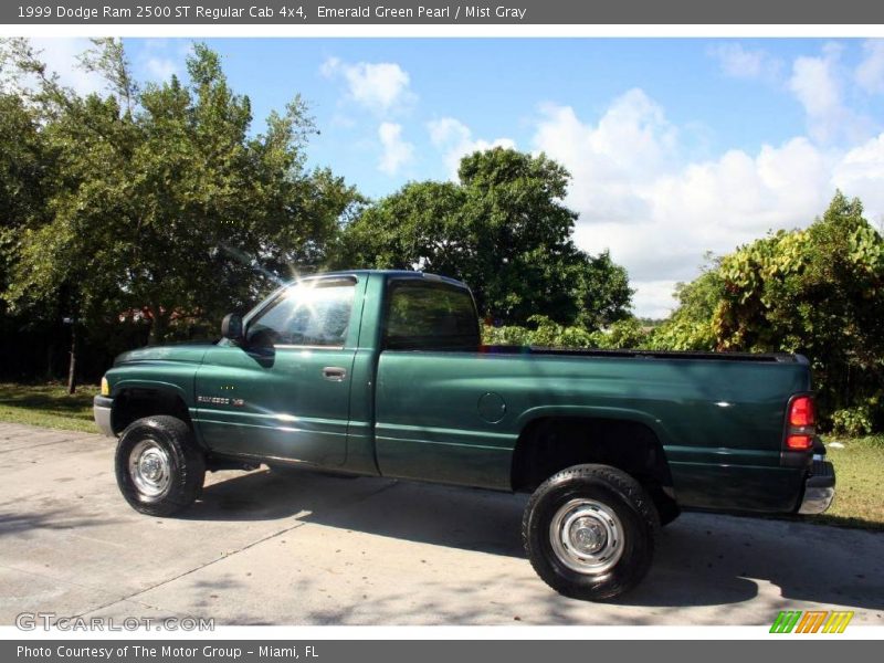 Emerald Green Pearl / Mist Gray 1999 Dodge Ram 2500 ST Regular Cab 4x4