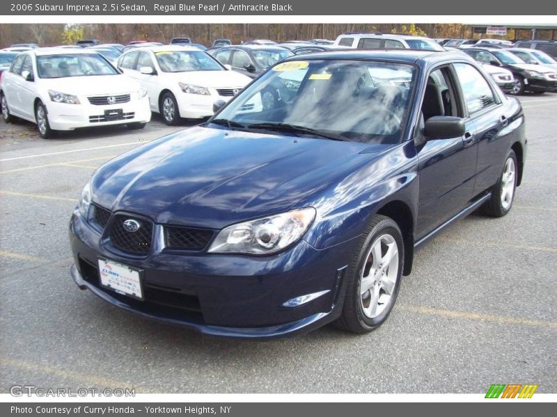 Regal Blue Pearl / Anthracite Black 2006 Subaru Impreza 2.5i Sedan