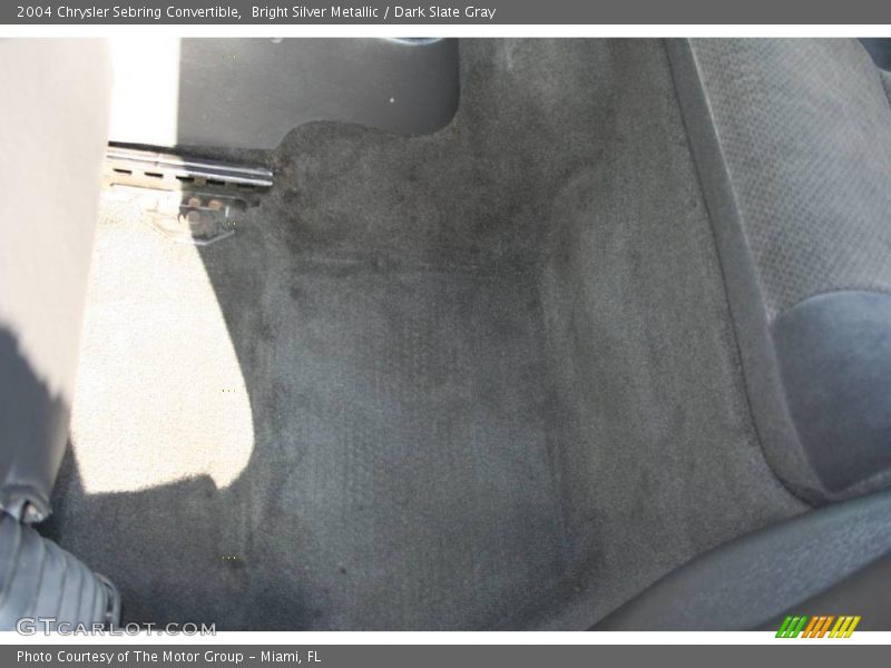 Bright Silver Metallic / Dark Slate Gray 2004 Chrysler Sebring Convertible