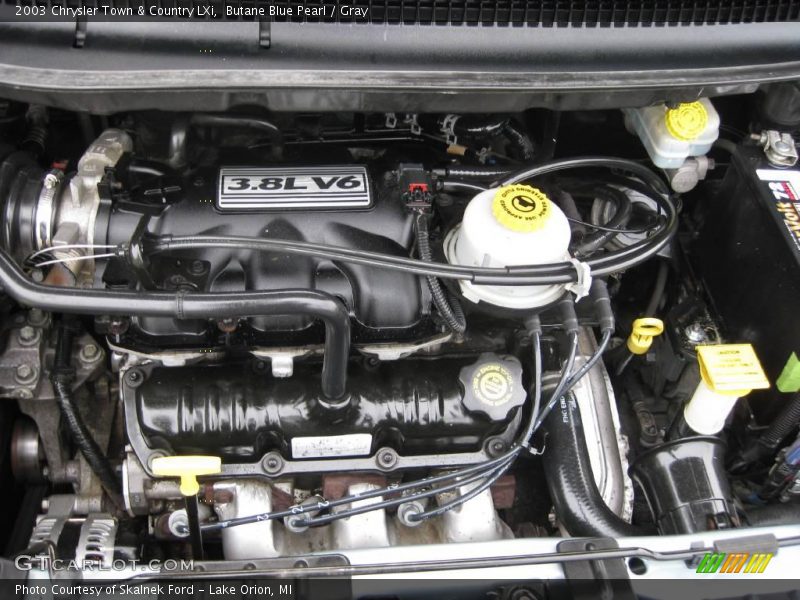 Butane Blue Pearl / Gray 2003 Chrysler Town & Country LXi