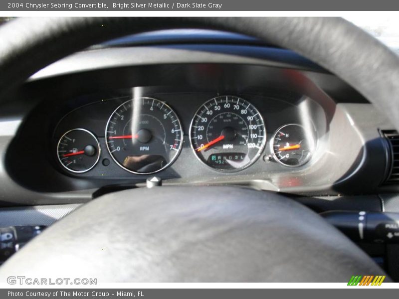 Bright Silver Metallic / Dark Slate Gray 2004 Chrysler Sebring Convertible