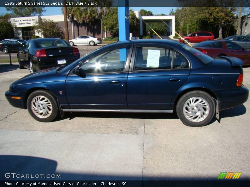 Dark Blue / Black 1999 Saturn S Series SL2 Sedan