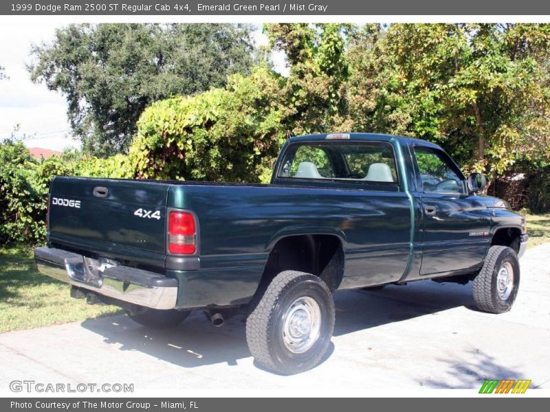 Emerald Green Pearl / Mist Gray 1999 Dodge Ram 2500 ST Regular Cab 4x4