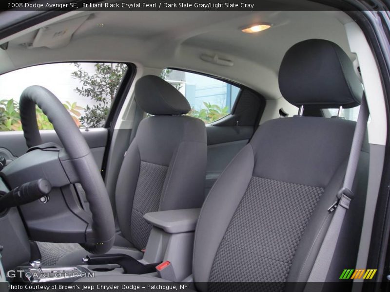Brilliant Black Crystal Pearl / Dark Slate Gray/Light Slate Gray 2008 Dodge Avenger SE