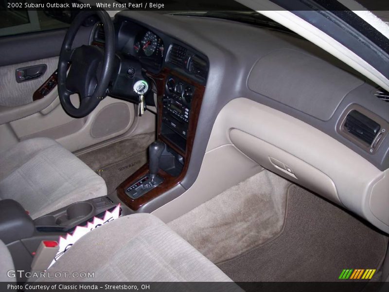 White Frost Pearl / Beige 2002 Subaru Outback Wagon