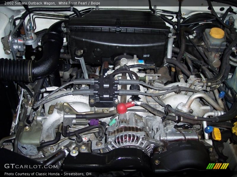 White Frost Pearl / Beige 2002 Subaru Outback Wagon
