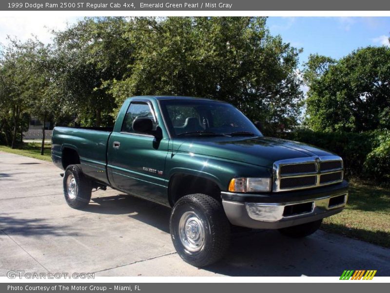 Emerald Green Pearl / Mist Gray 1999 Dodge Ram 2500 ST Regular Cab 4x4