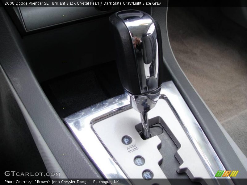 Brilliant Black Crystal Pearl / Dark Slate Gray/Light Slate Gray 2008 Dodge Avenger SE
