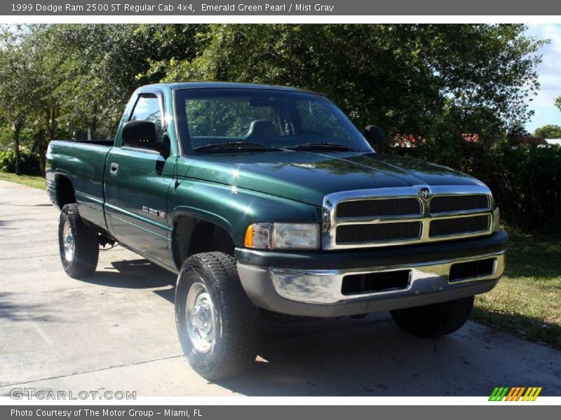 Emerald Green Pearl / Mist Gray 1999 Dodge Ram 2500 ST Regular Cab 4x4