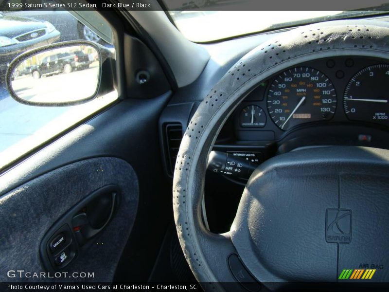Dark Blue / Black 1999 Saturn S Series SL2 Sedan