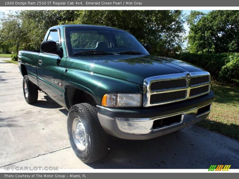 Emerald Green Pearl / Mist Gray 1999 Dodge Ram 2500 ST Regular Cab 4x4