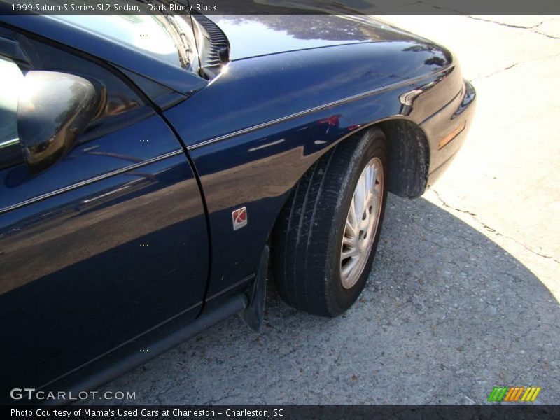 Dark Blue / Black 1999 Saturn S Series SL2 Sedan